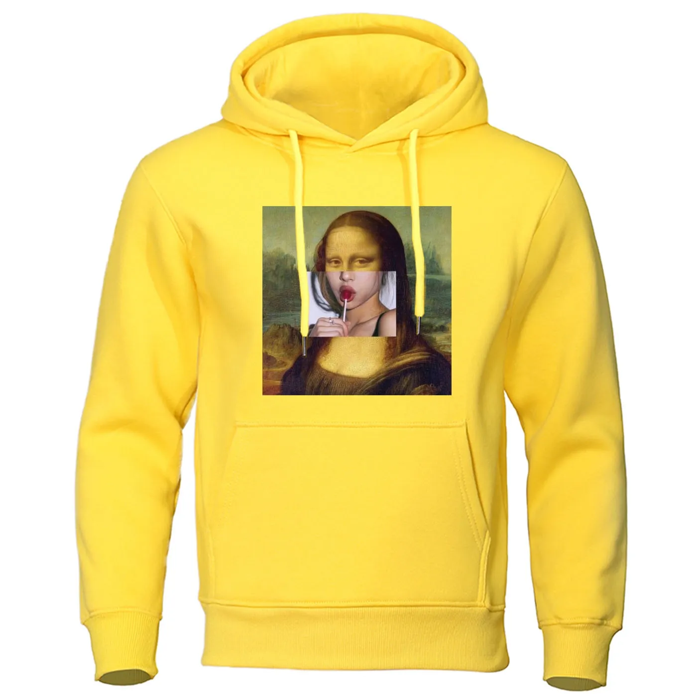 Men's Spring/Autumn Warm Hooded Sweatshirt With Print