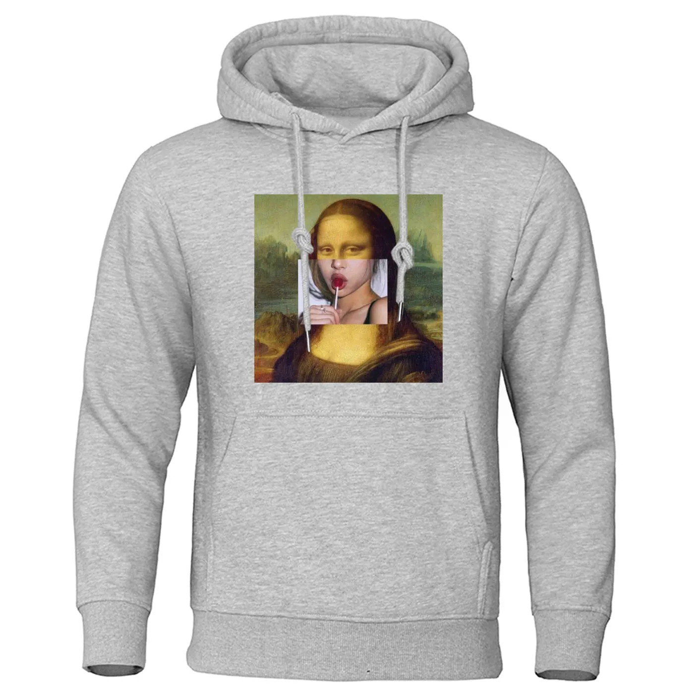 Men's Spring/Autumn Warm Hooded Sweatshirt With Print