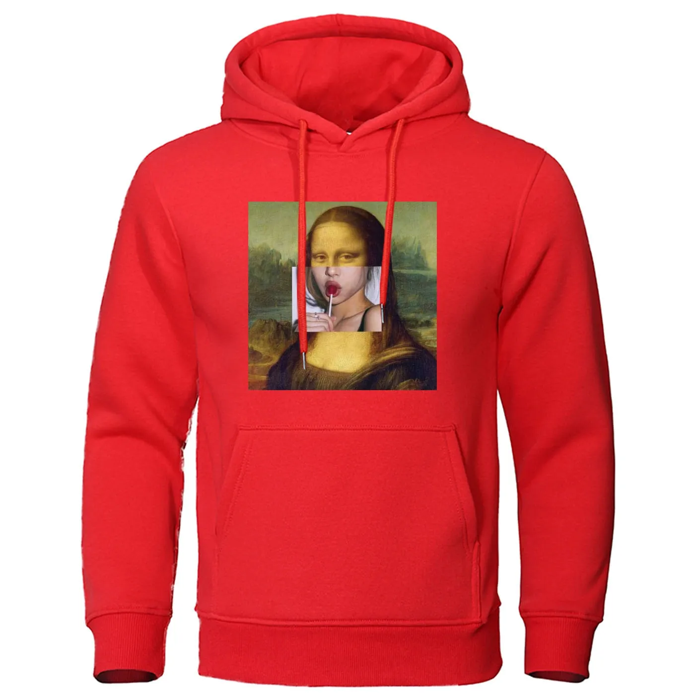 Men's Spring/Autumn Warm Hooded Sweatshirt With Print