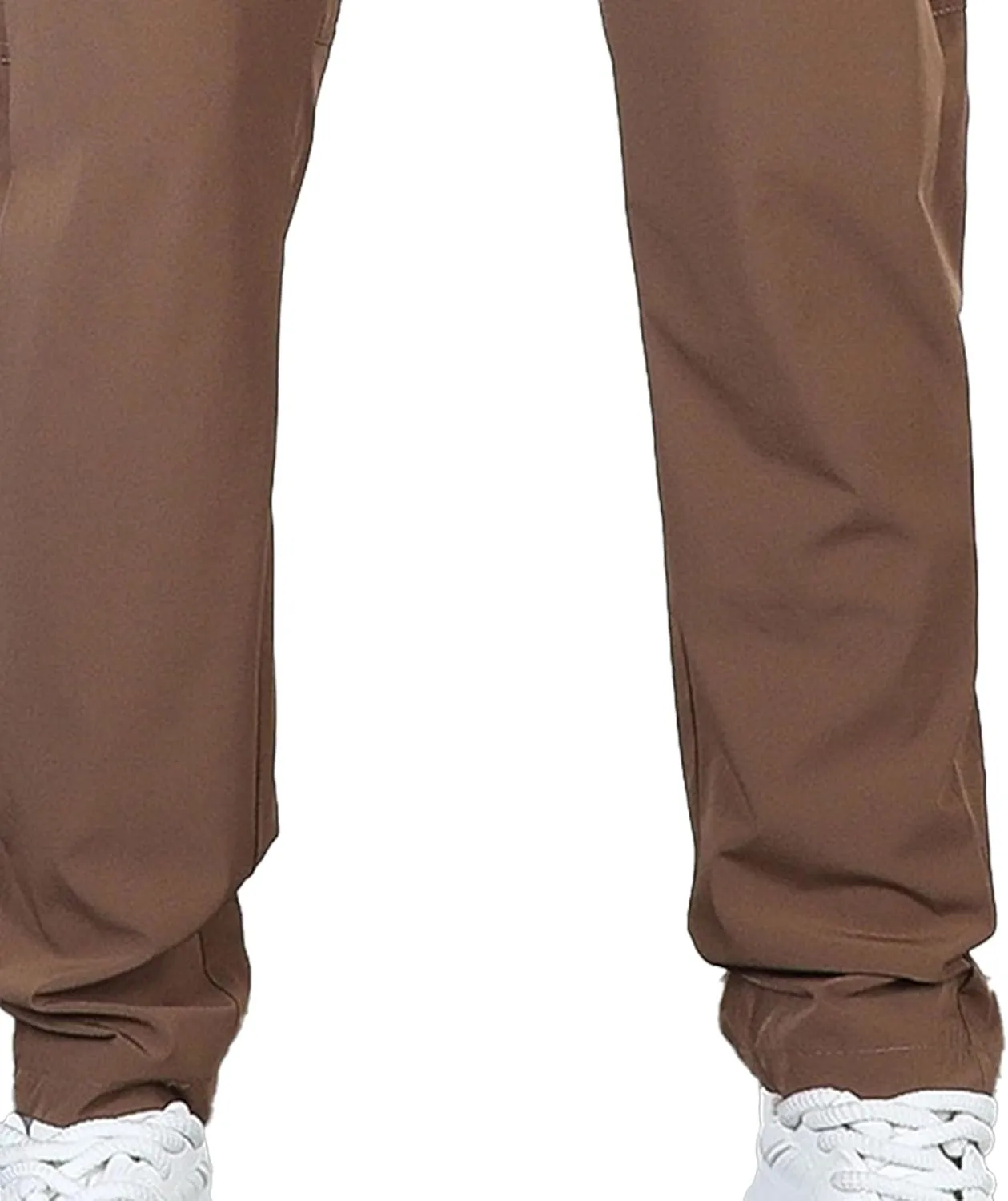 Men's Straight Leg Casual Stylish Outdoor Pants Elastic Waist Sweatpants Outdoor Pants Solid Jogging Trousers