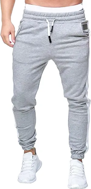 Men's Stylish Casual Track Jogging Pants Elastic Waist Comfort Outdoor Pants Regular Fit Hiking Trousers