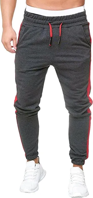 Men's Stylish Casual Track Jogging Pants Elastic Waist Comfort Outdoor Pants Regular Fit Hiking Trousers