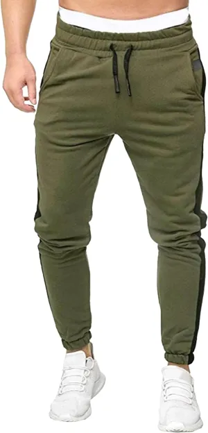 Men's Stylish Casual Track Jogging Pants Elastic Waist Comfort Outdoor Pants Regular Fit Hiking Trousers