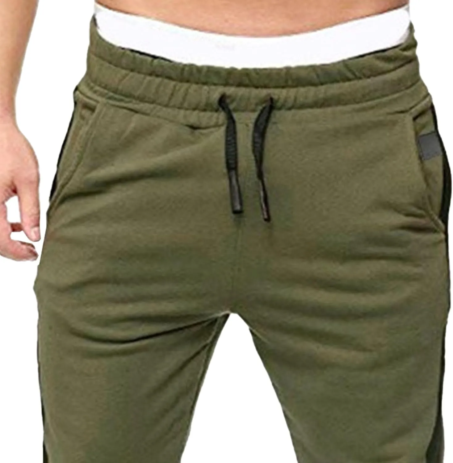 Men's Stylish Casual Track Jogging Pants Elastic Waist Comfort Outdoor Pants Regular Fit Hiking Trousers