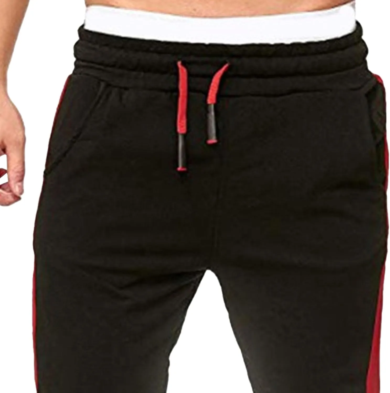 Men's Stylish Casual Track Jogging Pants Elastic Waist Comfort Outdoor Pants Regular Fit Hiking Trousers