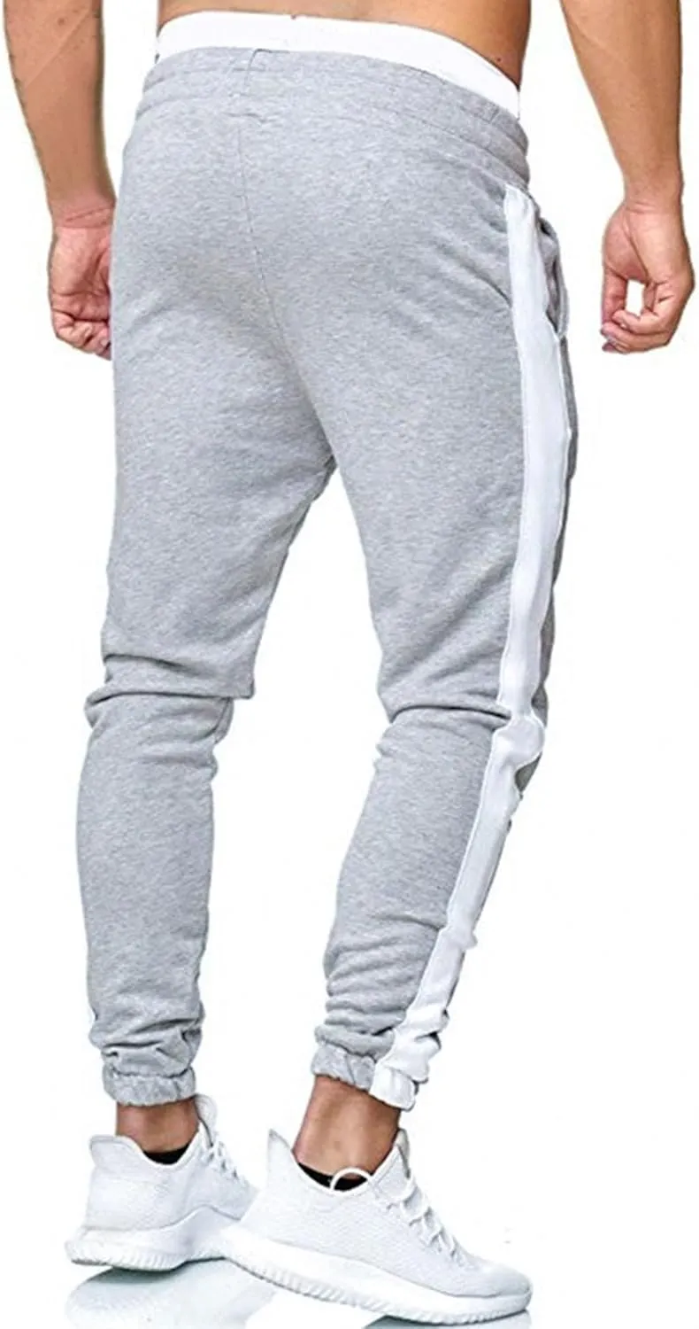 Men's Stylish Casual Track Jogging Pants Elastic Waist Comfort Outdoor Pants Regular Fit Hiking Trousers