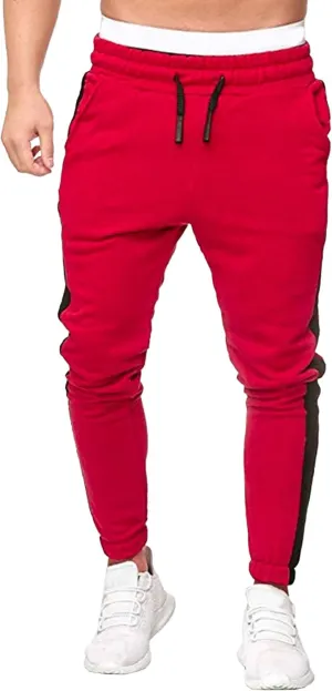Men's Stylish Casual Track Jogging Pants Elastic Waist Comfort Outdoor Pants Regular Fit Hiking Trousers