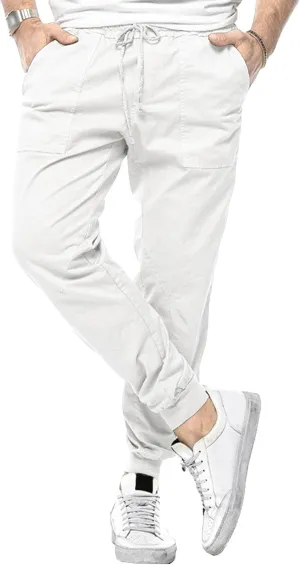 Men's Stylish Elastic Waist Joggers Pants Comfort Drawstring Chino Trousers Hiking Casual Solid Outdoor Pants