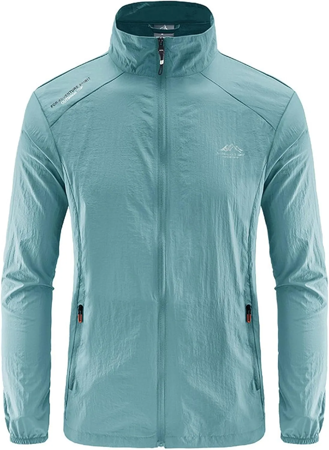 Mens Sun Jacket UPF 50  Clothes Full Zip UV Protection SPF Cooling Lightweight Summer Athletic Track Fishing Outwear
