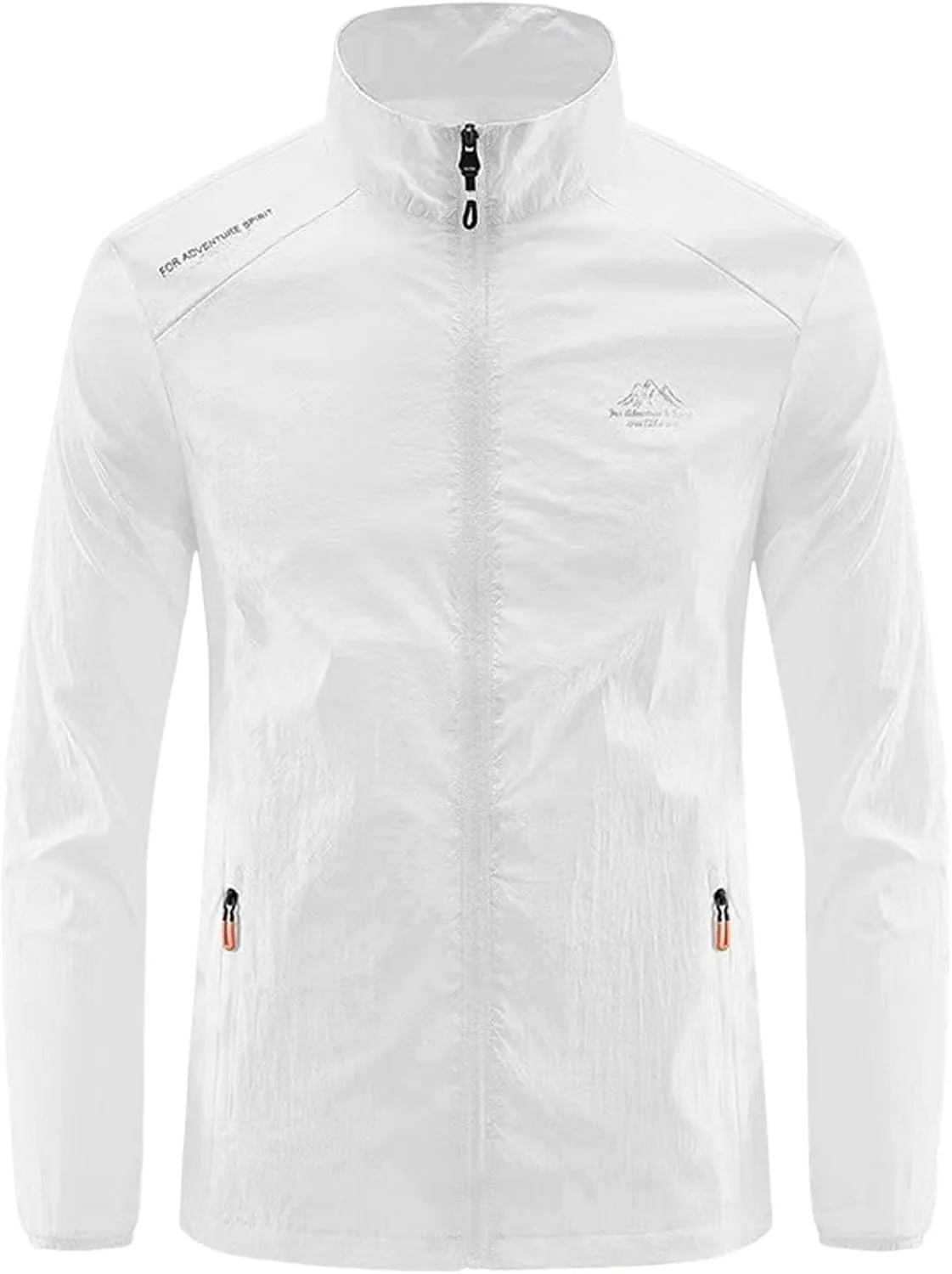 Mens Sun Jacket UPF 50  Clothes Full Zip UV Protection SPF Cooling Lightweight Summer Athletic Track Fishing Outwear