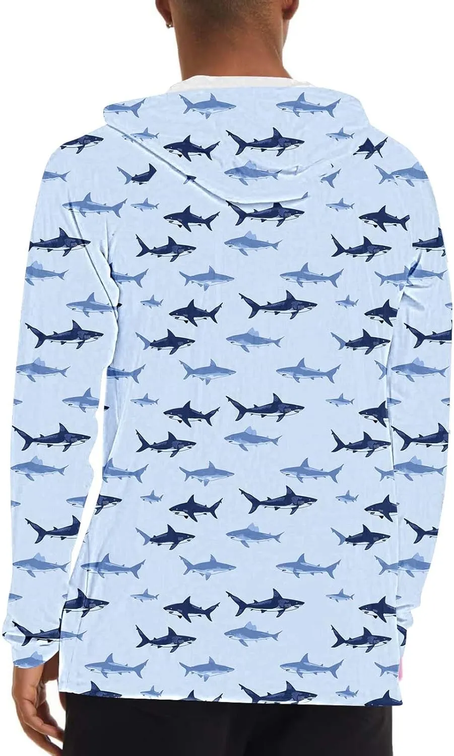Men's Sun Protection Hoodie Shirt UPF 50  Long Sleeve Rash Guard Outdoor Fishing Lightweight Camo Quick Dry UV Shirts