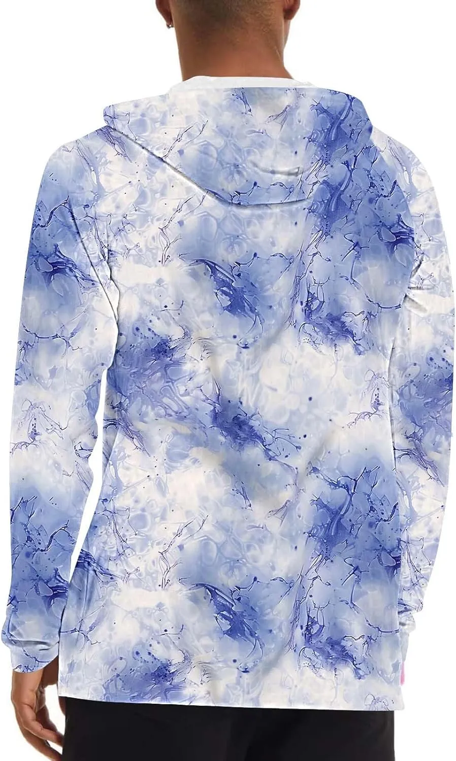 Men's Sun Protection Hoodie Shirt UPF 50  Long Sleeve Rash Guard Outdoor Fishing Lightweight Camo Quick Dry UV Shirts
