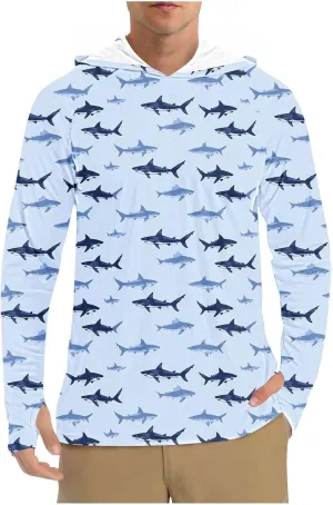 Men's Sun Protection Hoodie Shirt UPF 50  Long Sleeve Rash Guard Outdoor Fishing Lightweight Camo Quick Dry UV Shirts