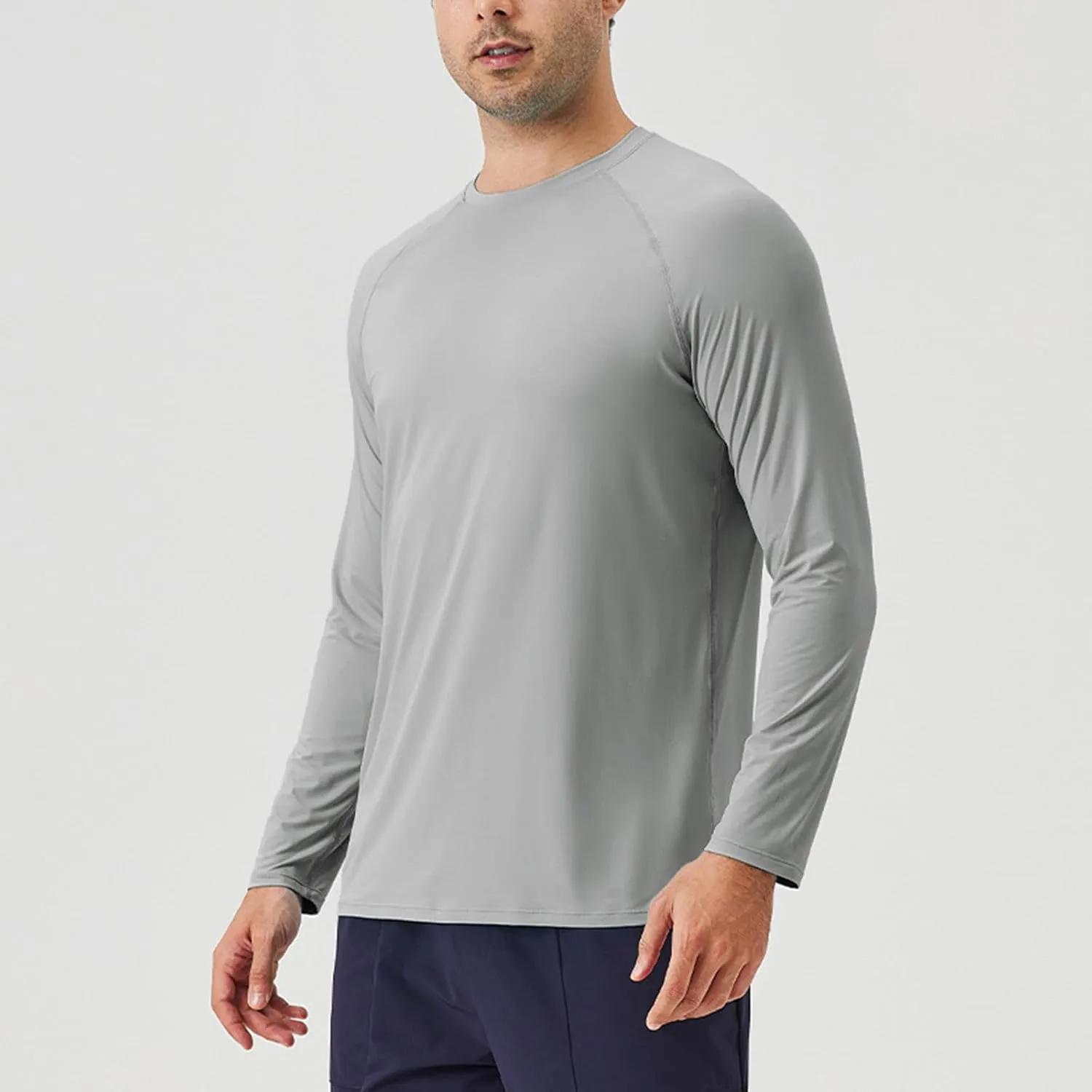 Men's Sun Protection Shirts Long Sleeve Rash Guard UV SPF UPF 50  Fishing Running Quick Dry Lightweight Pullover Tops