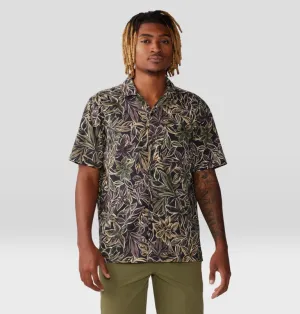 Men's Trail Sender Camp Shirt - Black Floral Print