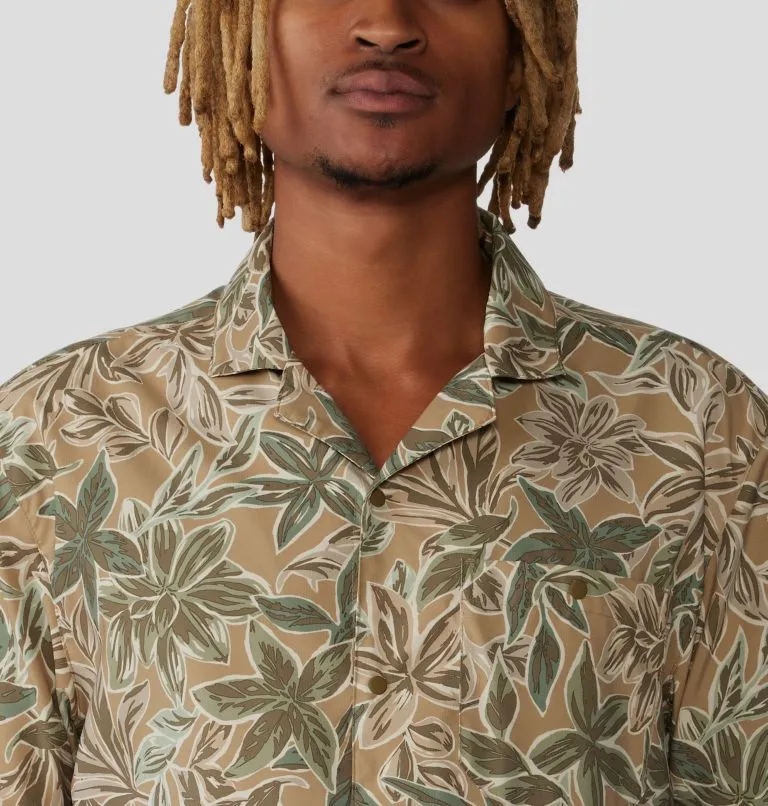 Men's Trail Sender Camp Shirt - Sandstorm Floral Print