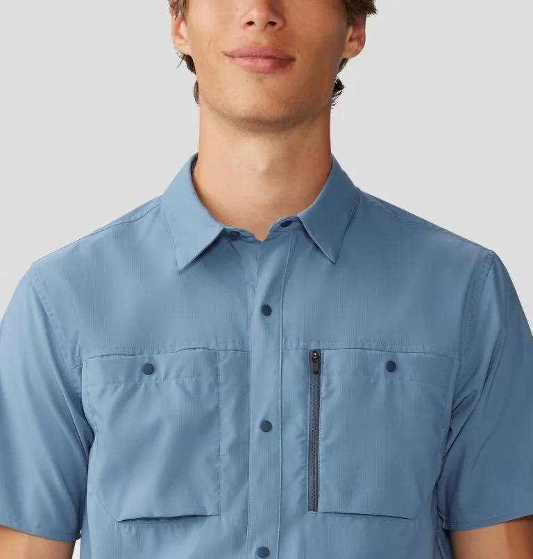 Men's Trail Sender Short Sleeve - Light Zinc