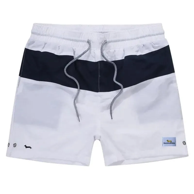 Men's Trendy Quick-Dry Splicing Swim Trunks