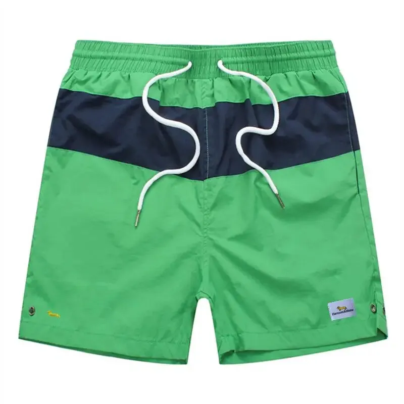 Men's Trendy Quick-Dry Splicing Swim Trunks