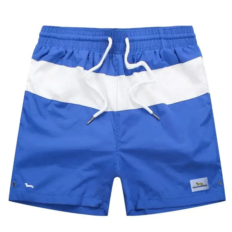 Men's Trendy Quick-Dry Splicing Swim Trunks