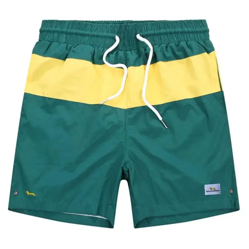 Men's Trendy Quick-Dry Splicing Swim Trunks