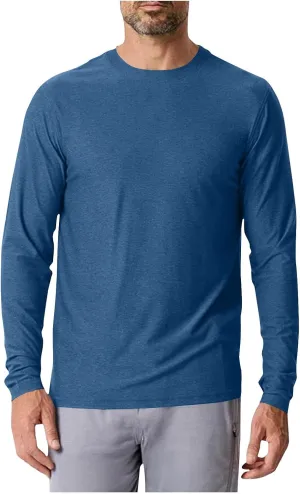 Mens UPF 50  UV Sun Protection Shirts Outdoor Long Sleeve SPF Rash Guard Lightweight Quick Dry Fishing Running Tshirts