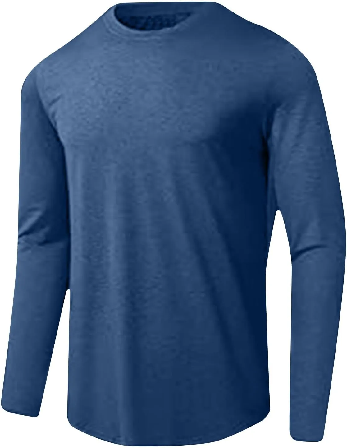 Mens UPF 50  UV Sun Protection Shirts Outdoor Long Sleeve SPF Rash Guard Lightweight Quick Dry Fishing Running Tshirts