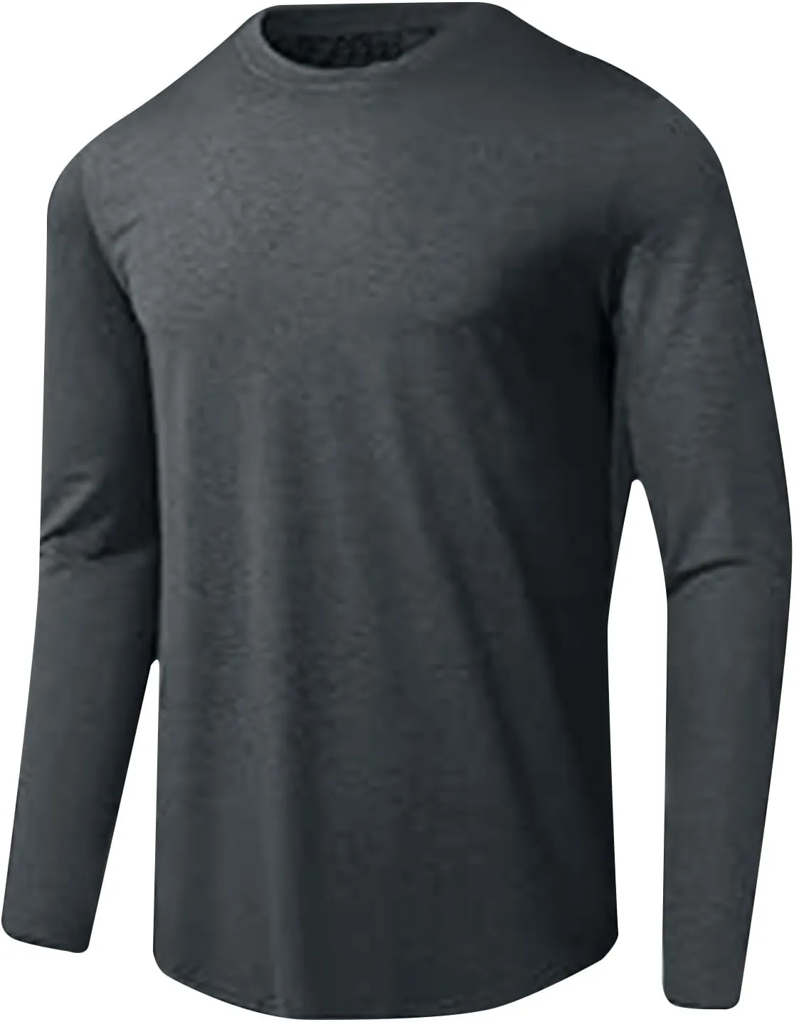Mens UPF 50  UV Sun Protection Shirts Outdoor Long Sleeve SPF Rash Guard Lightweight Quick Dry Fishing Running Tshirts