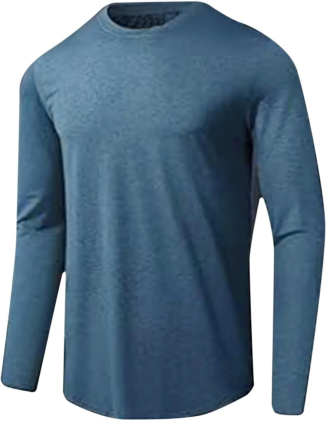 Mens UPF 50  UV Sun Protection Shirts Outdoor Long Sleeve SPF Rash Guard Lightweight Quick Dry Fishing Running Tshirts