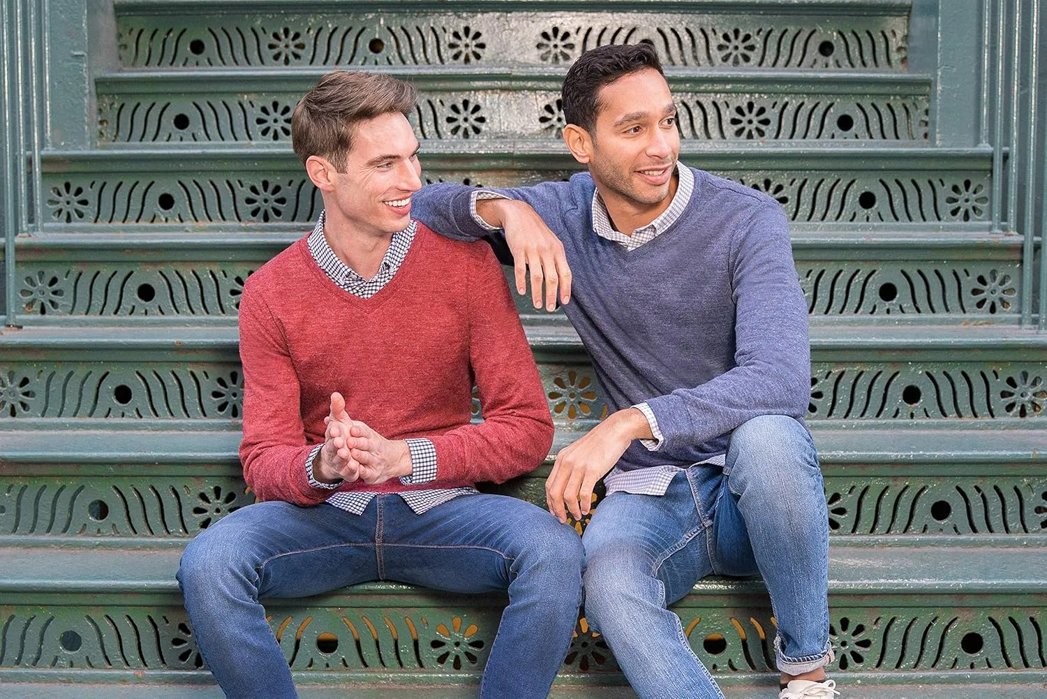 Mens V Neck Sweater - Moisture Wicking Dry Fit - Lightweight Fashion Sweaters