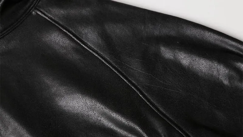 Men's Winter Casual Leather Hoodie