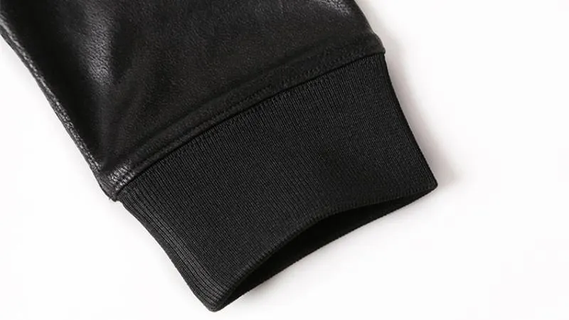 Men's Winter Casual Leather Hoodie