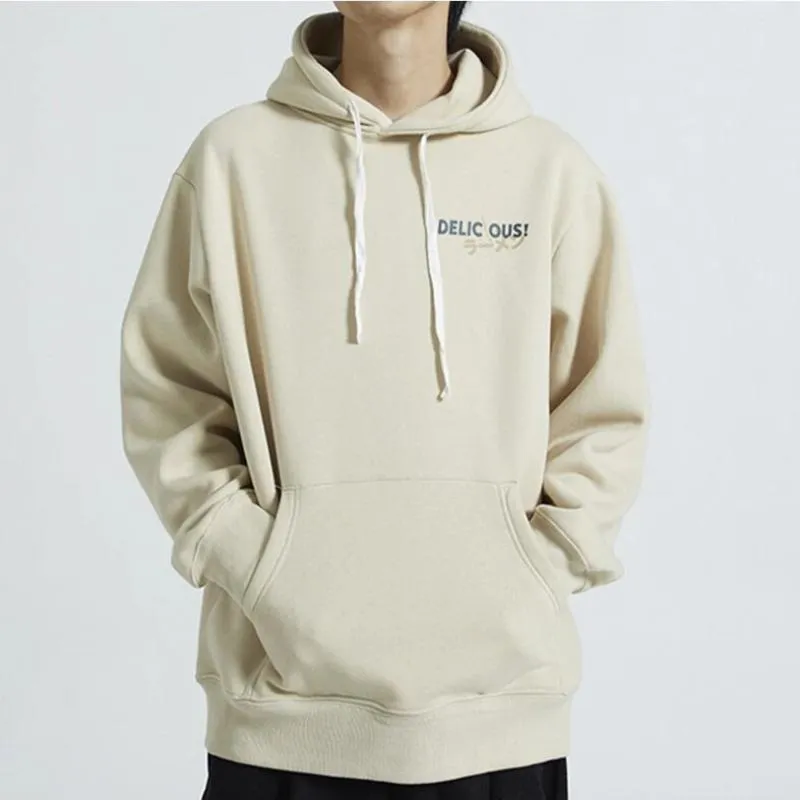Men's Winter Fleece Warm Thick Hoodie With Print