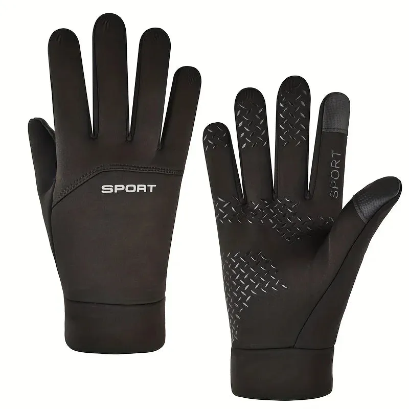 Men's Winter Waterproof Cycling Gloves - Touchscreen