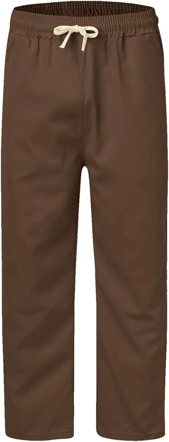 Mens Workout Cargo Sweatpants Long Multi-Pockets Outdoor Pants Men's Fleece Cargo Jogger Athletic Pants Heavyweight
