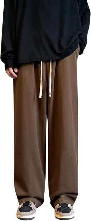 Mens Workout Cargo Sweatpants Long Multi-Pockets Outdoor Pants Men's Fleece Cargo Jogger Athletic Pants Heavyweight