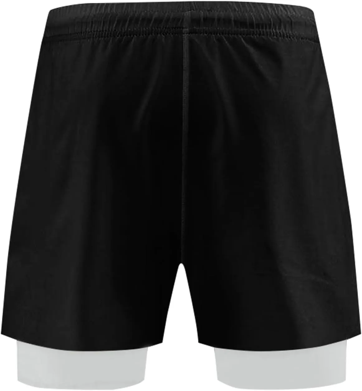 Men's Workout Running Shorts Athletic Elastic Waist Drawstring Shorts Solid Lightweight Gym Outdoor Pants