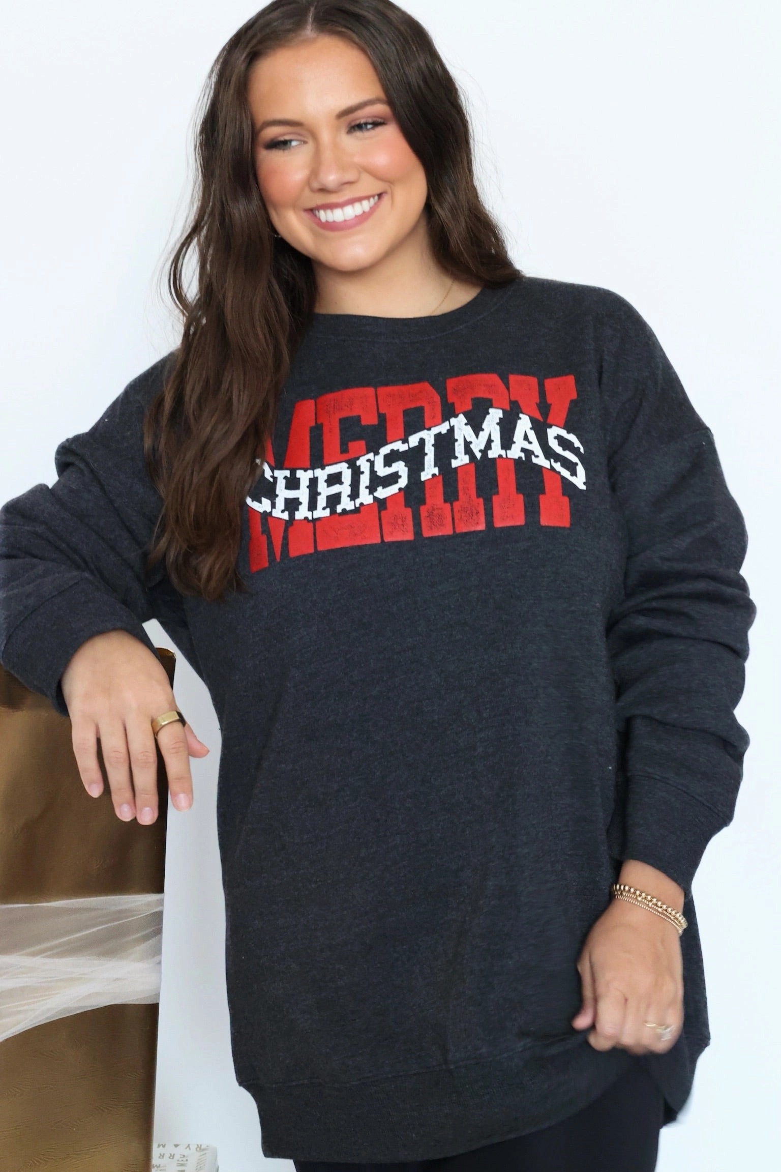 Merry Christmas Sweatshirt (FINAL SALE) OdorResistantTreatment