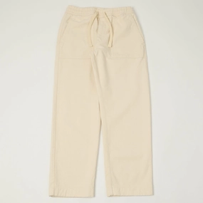 Merz b. Schwanen 'Good Basics' Drawstring Trousers - Nature Adaptable Style Button front