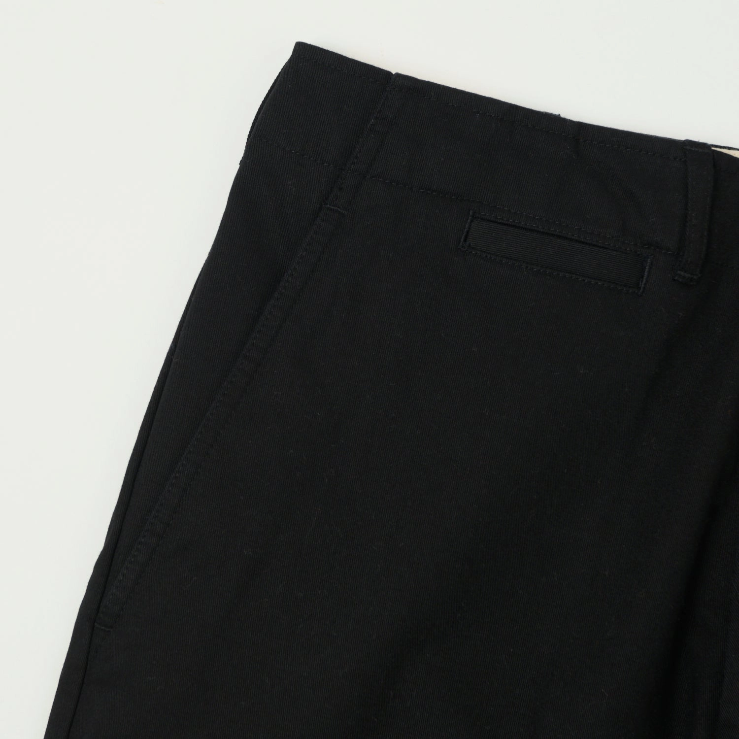 Merz b. Schwanen 'Good Basics' Organic Cotton Twill Chinos - Deep Black Flexible Leg AntiStaticLining