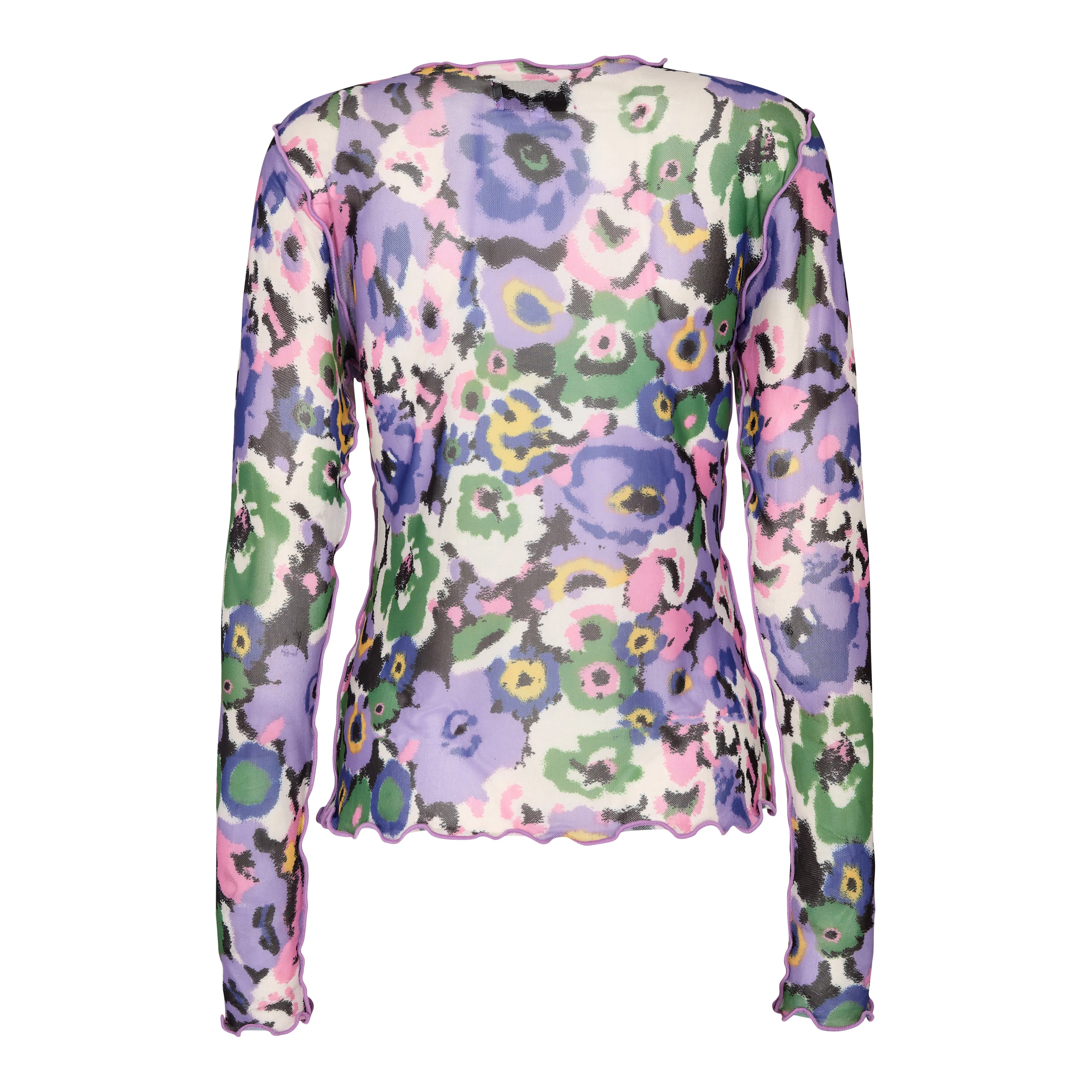 MESH-TOP-2 - PURPLE BLURRY FLOWER