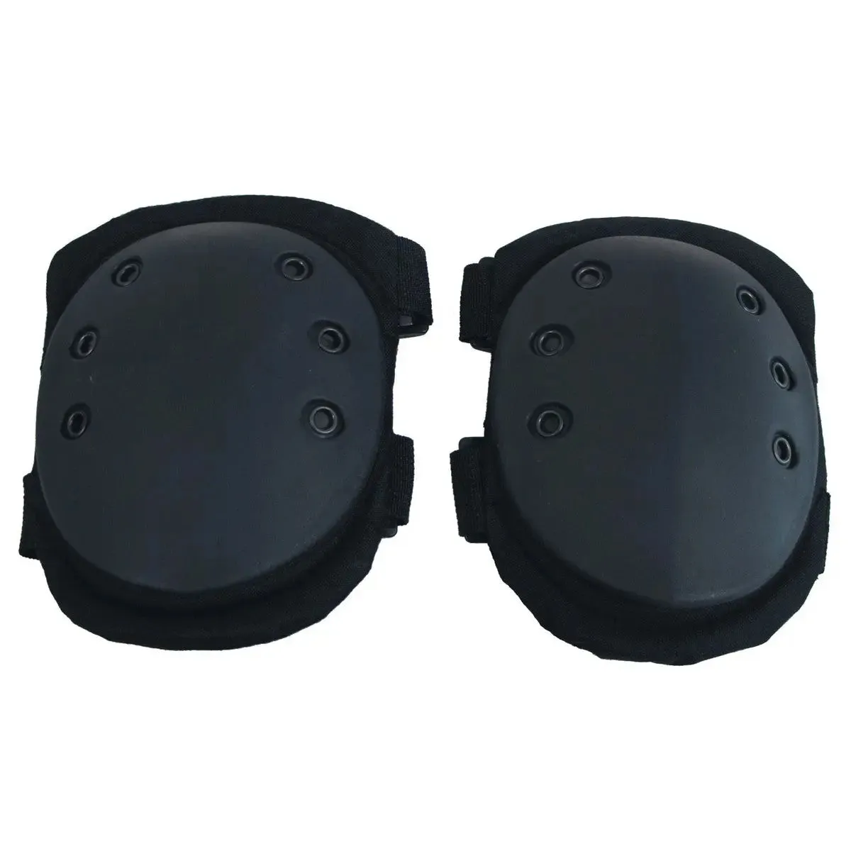 MFH Knee Pads, black, plastic protectors