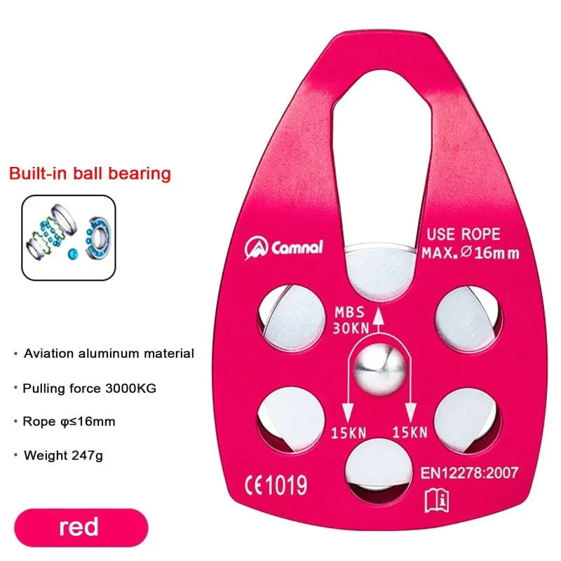 Micro Side Swing Pulley 30KN Climbing Rope Pulley Mountaineering Rescue Pulleys Dropship