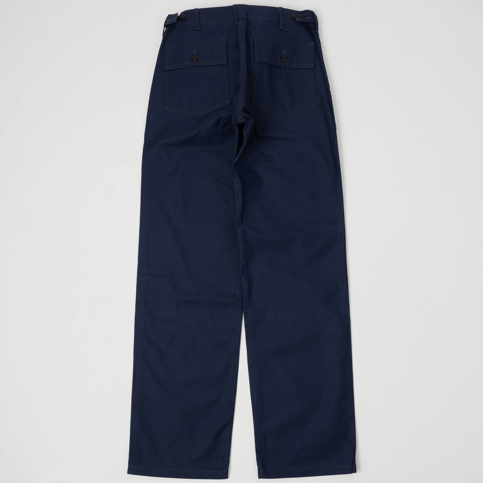 Warehouse & Co Sateen Fatigue Pant - Navy Modern Relaxed