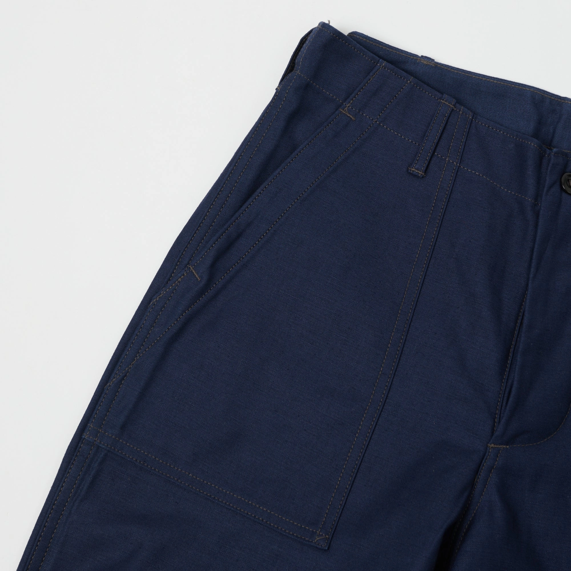Warehouse & Co Sateen Fatigue Pant - Navy Travel Friendly