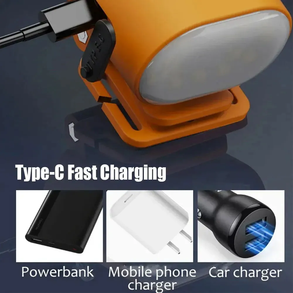 Mini Headlamp Hat Clip Light USB Rechargeable Helmet Headlight Portable LED Sensor Headlight Torch Waterproof Work Light Camping