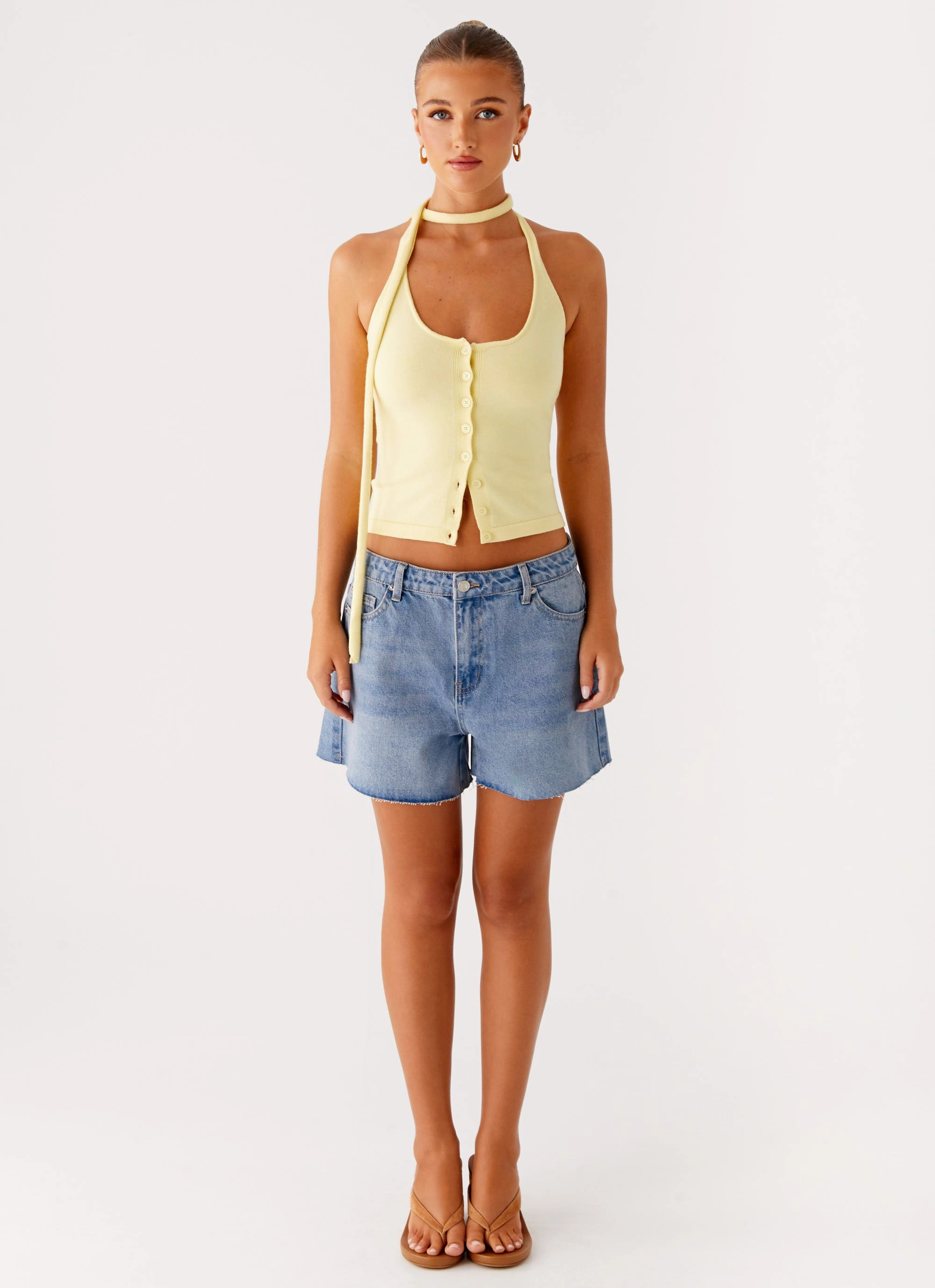 Roland Denim Shorts - Blue Quick-Dry Fabric