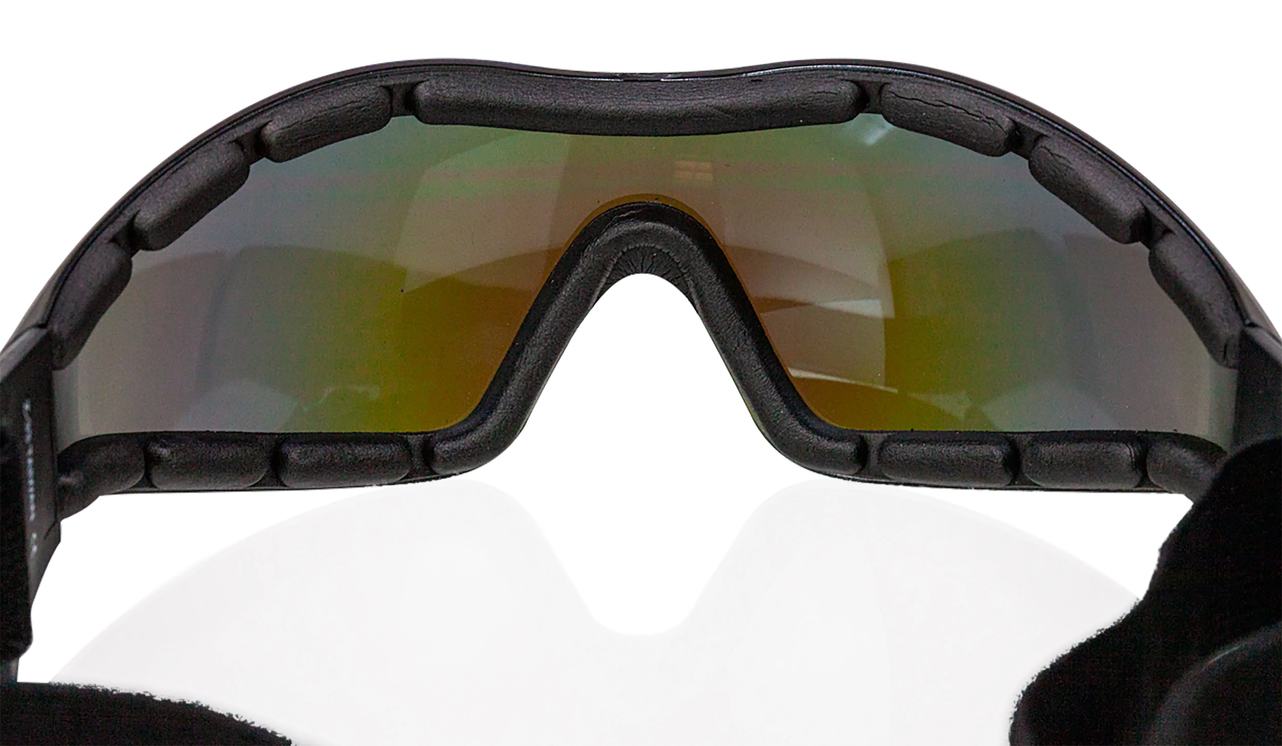 Mirage Safety Glasses with Adjustable Elastic Band, Anti Scratch-Fog Lens