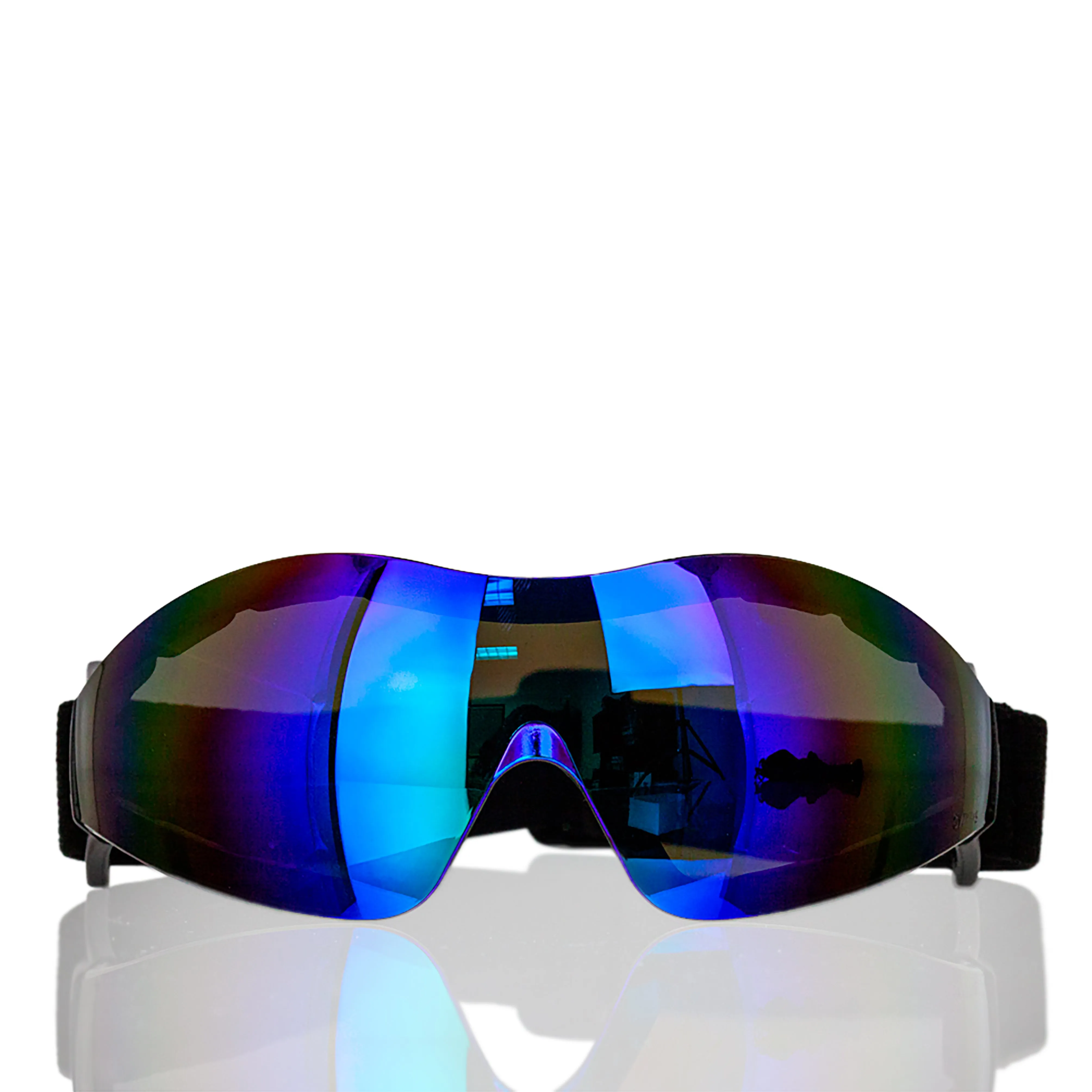 Mirage Safety Glasses with Adjustable Elastic Band, Anti Scratch-Fog Lens