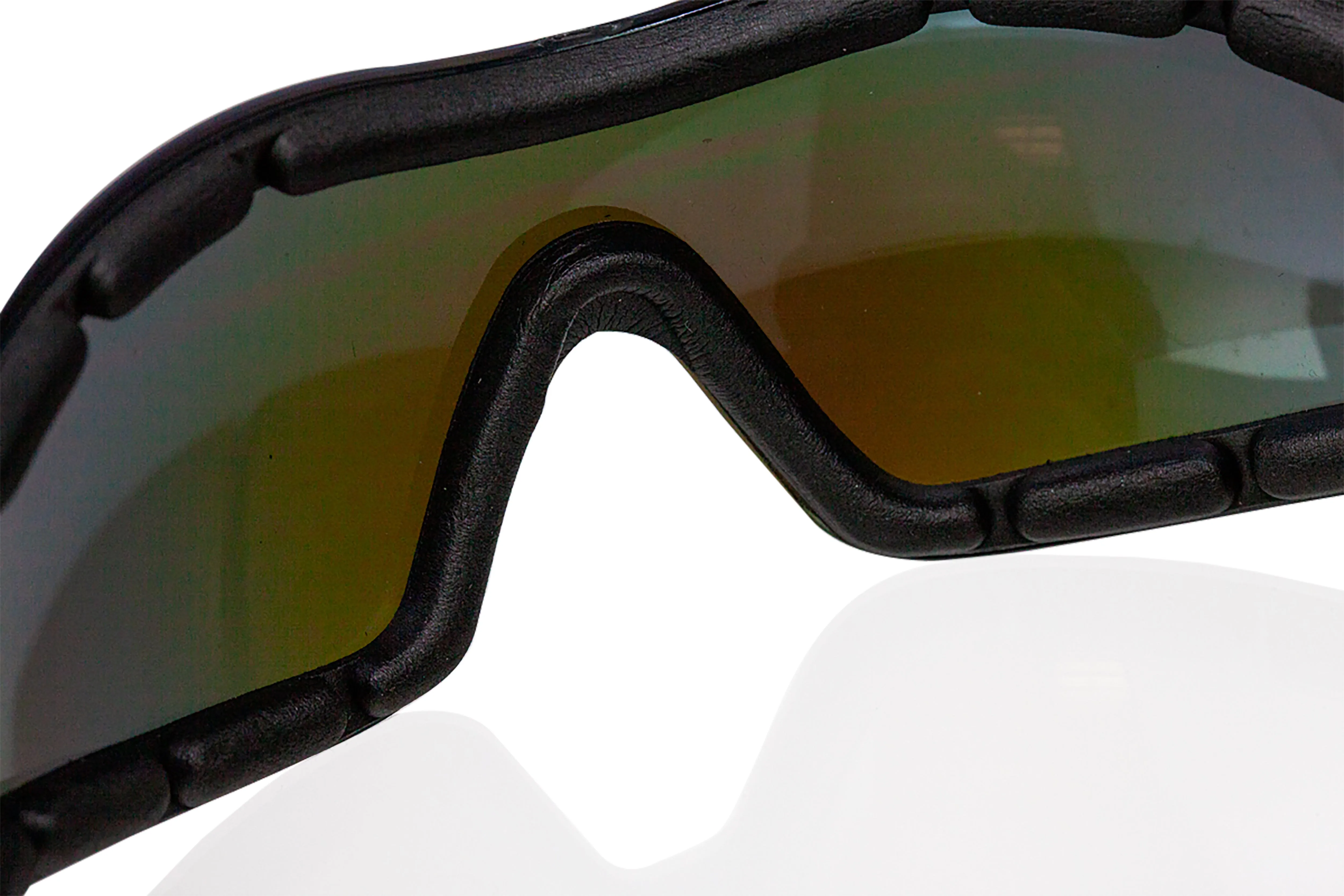 Mirage Safety Glasses with Adjustable Elastic Band, Anti Scratch-Fog Lens